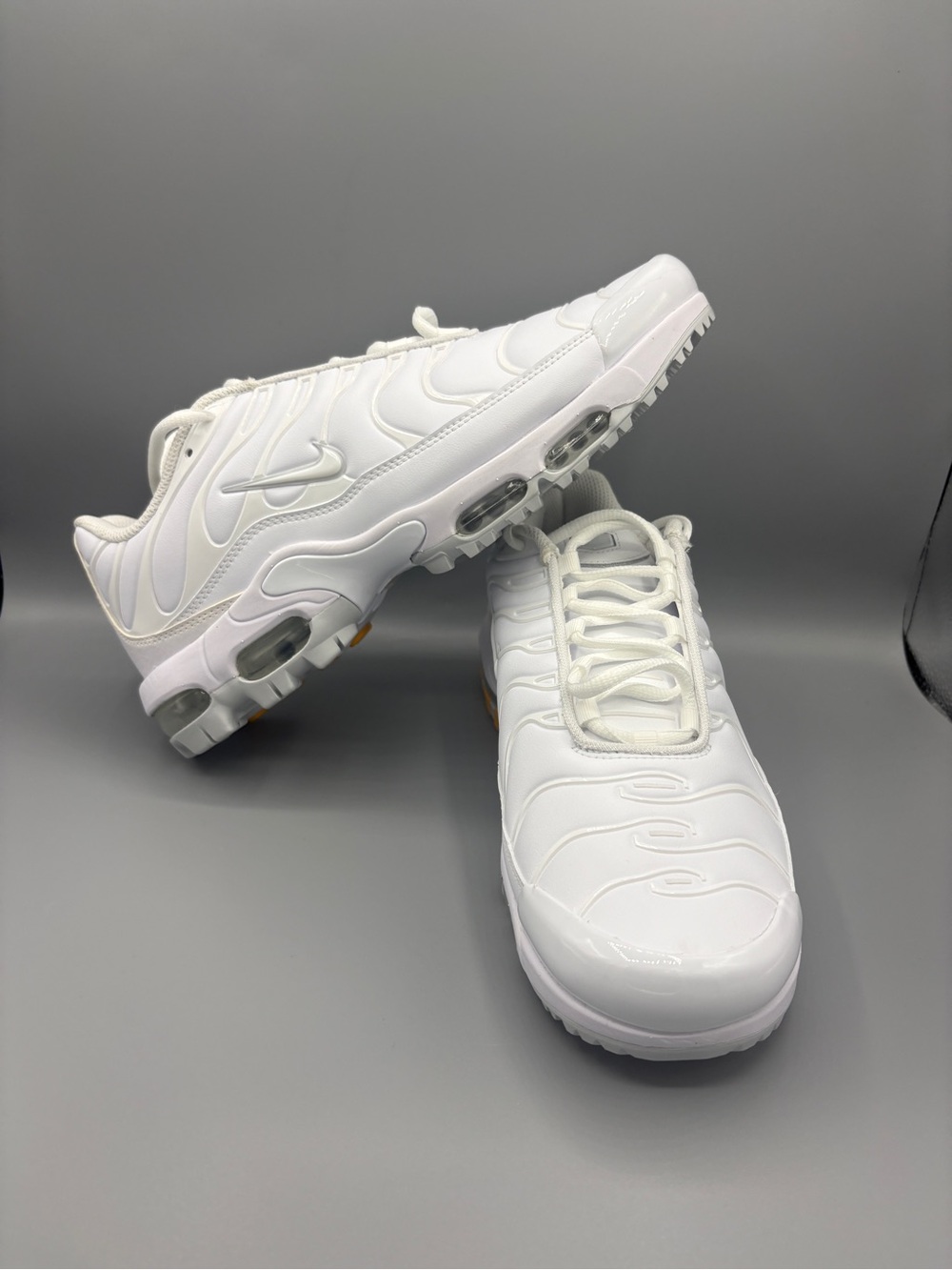 Nike Men's Air Max Plus G Golf Shoes White Pure Platinum FZ4150-100 New